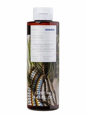 Korres Forest Cedar Renewing Body Cleanser 250ml new sealed